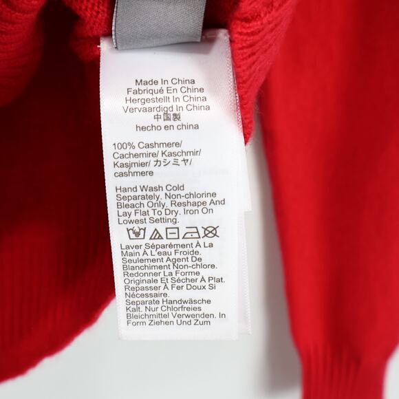 J.Crew Cashmere Shrunken Crewneck Sweater Red Size Medium NWOT - Picture 7 of 7